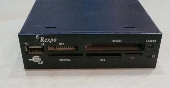 REXPO PC KASALARDAN ÇIKMA ÖN PANEL FLOPPY YUVA ÇOKLU KART OKUYUCU ürün görseli 1