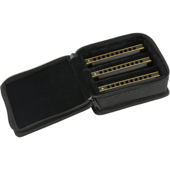 Fender Blues DeVille 3 Adet Çantalı C G A Mızıka Seti - Resim 2
