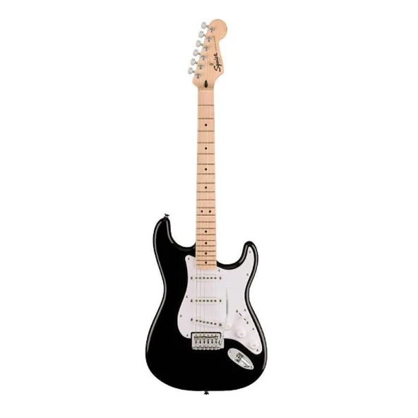 Squier Sonic Stratocaster Akçaağaç Klavye WPG Black Elektro Gitar ürün görseli 1