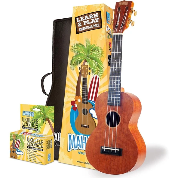 Mahalo MJ2TBRK Java Series Concert Ukulele Seti (Trans. Brown) ürün görseli 1