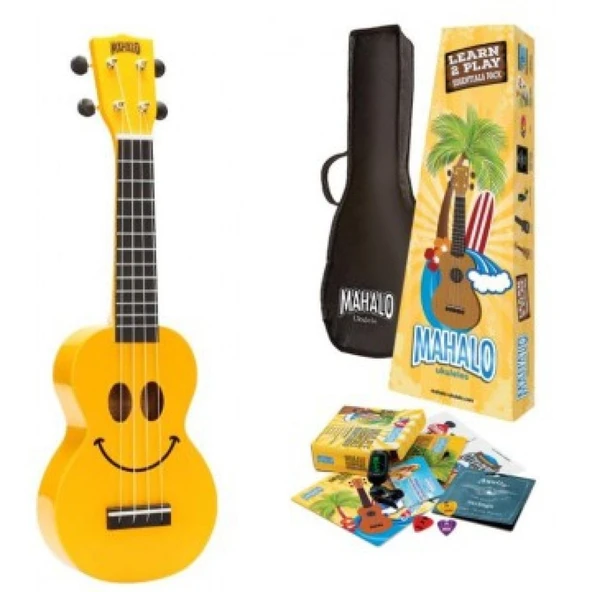 Mahalo Learn 2 Play Ukulele Seri (Yellow U-smile) ürün görseli 1