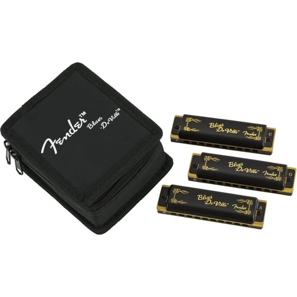 Fender Blues DeVille 3 Adet Çantalı C G A Mızıka Seti ürün görseli 1