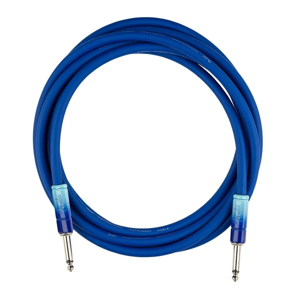 Fender Ombré Düz/Düz Uçlu 3m Belair Mavi Enstrüman Kablosu ürün görseli 1