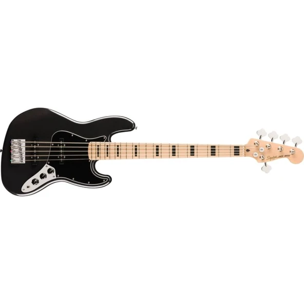 Squier Affinity Active Jazz Bass V Akçaağaç Klavye BPG Black Metallic Bas Gitar ürün görseli 1