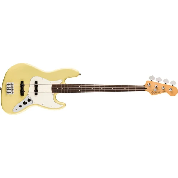 Fender Player II Jazz Bass Gülağacı Klavye Hialeah Yellow Bas Gitar ürün görseli 1