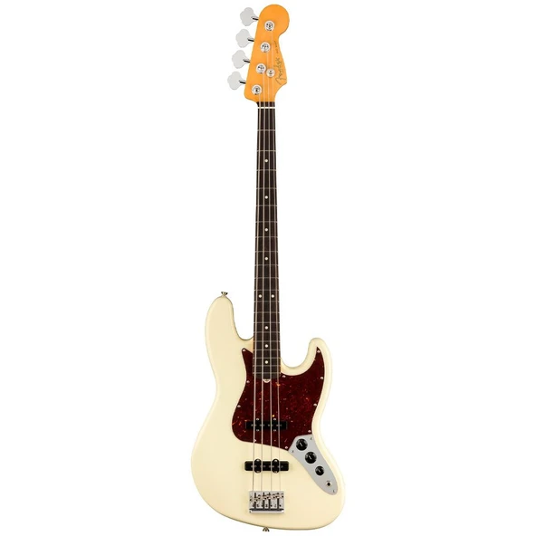 Fender American Professional II Jazz Bass Gülağacı Klavye Olympic White Bas Gitar ürün görseli 1