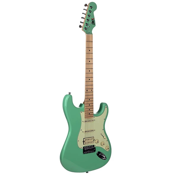 DMX Guitars DEG100 HSS SSG Elektro Gitar (Satin Surf Green) ürün görseli 1