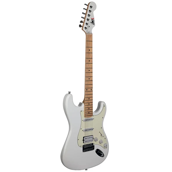 DMX Guitars DEG100 HSS PW Elektro Gitar (Polar White) ürün görseli 1