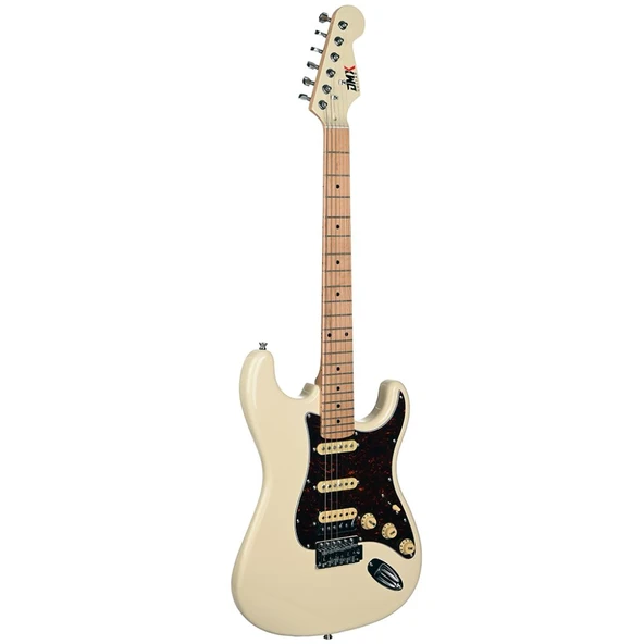 DMX Guitars DEG100 HSS OW Elektro Gitar (Olympic White) ürün görseli 1