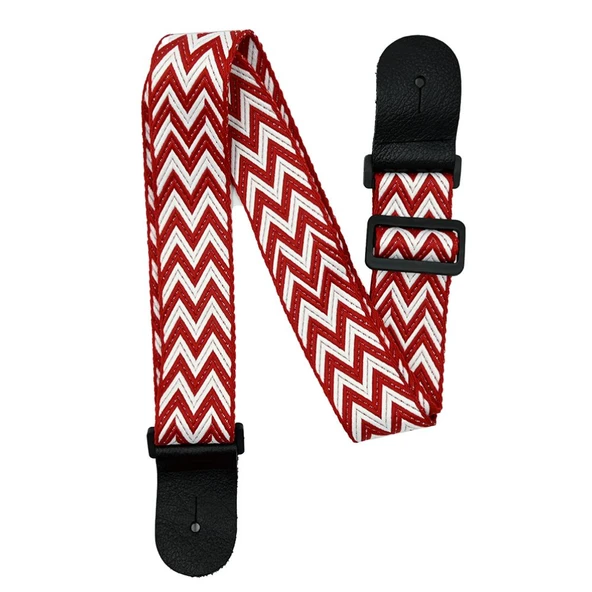 DMX Guitars Chevron Kırmızı Gitar Askısı ürün görseli 1