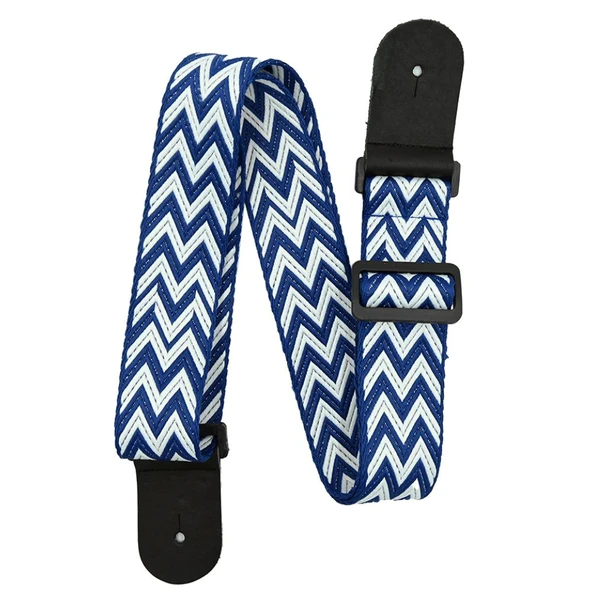 DMX Guitars Chevron Mavi Gitar Askısı - Resim 2