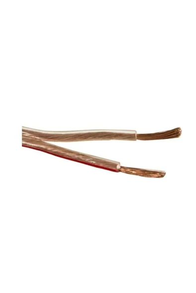 Tayfun Cg 2x0,35mm Şeffaf 20 Metre Bakır Cu Hoparlör Kablosu ürün görseli 1