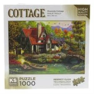 KS GAMES PUZZLE 1000 PARCA RIVERSIDE COTTAGE 20736 ürün görseli 1