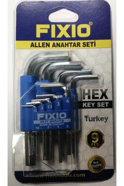 Fıxıo Kısa Allen Anahtar Seti 9 Parça Fa 1009 ürün görseli 1