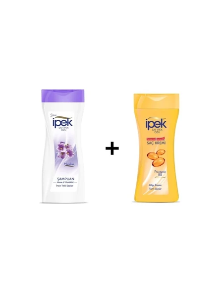 İpek Menekşe Özlü Şampuan 480 ml + İpek Saç Kremi 480 ml--2'li Set ürün görseli 1