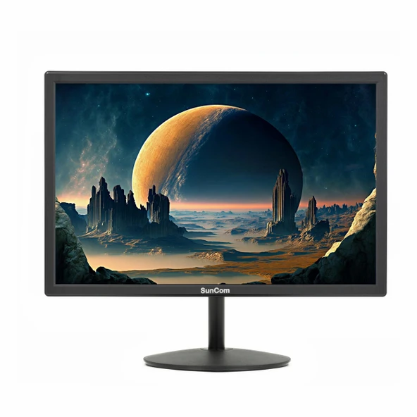 Suncom SM190VI-N 19" 60Hz 5Ms VGA+HDMI HD+ VA Vesa Monitör ürün görseli 1