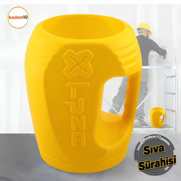 Dayanıklı Ergonomik Plastik Pratik Sıva Sıvacı Usta Sürahisi İnşaat Tadilat Sıva Alçı Harç Maşraba ürün görseli 1