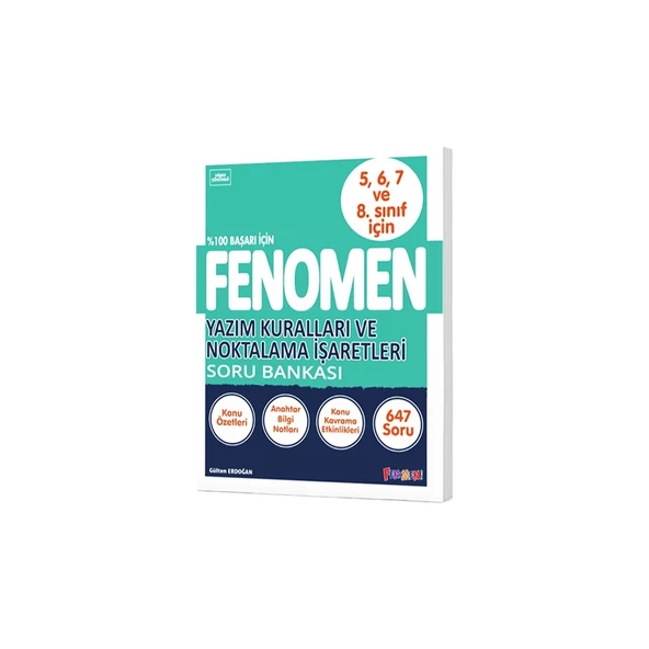 Fenomen Yazım Kuralları ve Noktalama İşaretleri Soru Bankası (5-6-7-8.SINIFLAR İÇİN) Fenomen Kitap ürün görseli 1