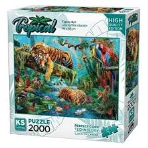 KS GAMES PUZZLE 2000 PARCA TIGERS IDYLL 22512 ürün görseli 1