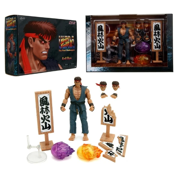 PTTAVM: Jada Street Fighter II Deluxe Figür Evil Ryu