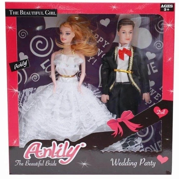 Gelin ve Damat Bebek Seti - Resim 2