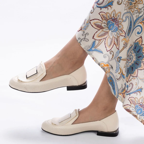 Kadın Hakiki Deri Günlük Klasik Loafer - Babet Ayakkabı ürün görseli 1