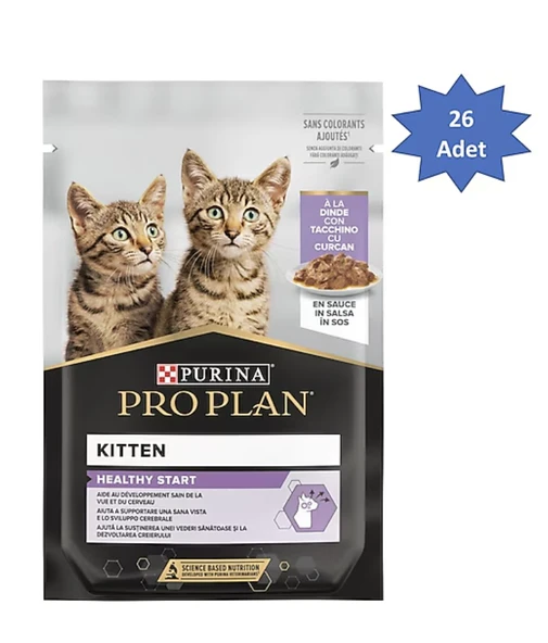 Pro Plan Hindili 85 gr 26'lı Yavru Kedi Yaş Maması ürün görseli 1
