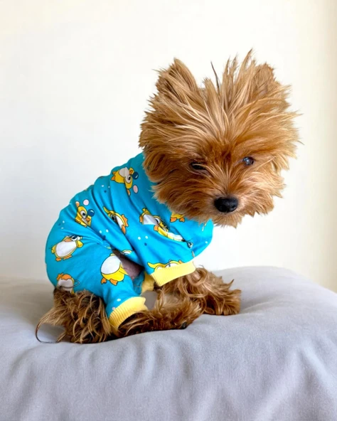 PenPen the Penguin Penye Köpek Tulum Pijama ürün görseli 1