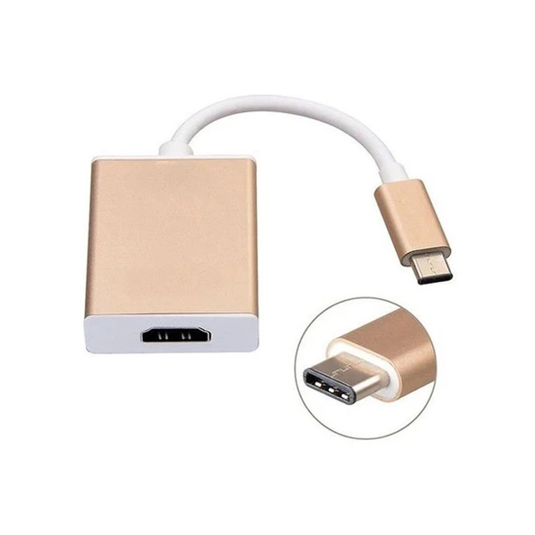HYTECH HY-USBC10 Type-C -HDMI Metal Görüntü Adaptörü ürün görseli 1