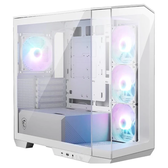 MSI MAG PANO M100R PZ 4-ARGB FANLI GAMING MICRO-TOWER PC KASASI BEYAZ ürün görseli 1