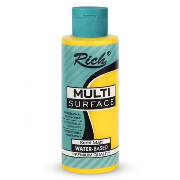 Rich Akrilik Boya Multi Surface 120 CC Sarı 2129 ürün görseli 1