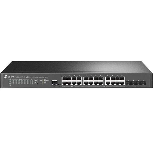 TP-LINK 24port TL-SG3428XPP-M2 2.5 GIGABIT 4-SFP 10GbE 500W YÖNETİLEBİLİR POE SWITCH ürün görseli 1