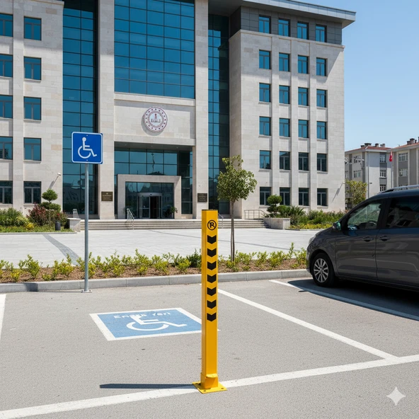 75 cm Kilitli Park Bariyeri – Asma Kilitli Otopark Güvenlik Sistemi ürün görseli 1