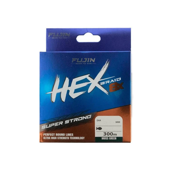 Fujin Hex Braid 8x 300mt Moss Green PE İp Misina ürün görseli 1