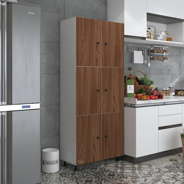 Kenzlife mutfak dolabı tahiri cvzbyz 188*80*37 çok amaçlı dolap arkalıklı ürün görseli 1