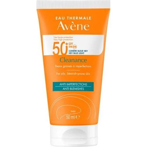 Avene Solaire Cleanance SPF 50+ Yağlı Ciltler için Güneş Koruyucu 50 ml ürün görseli 1