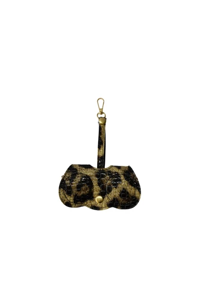 ömrüm style Asılabilir Gözlük Kılıfı Charm Leopar Çift Koruma ürün görseli 1