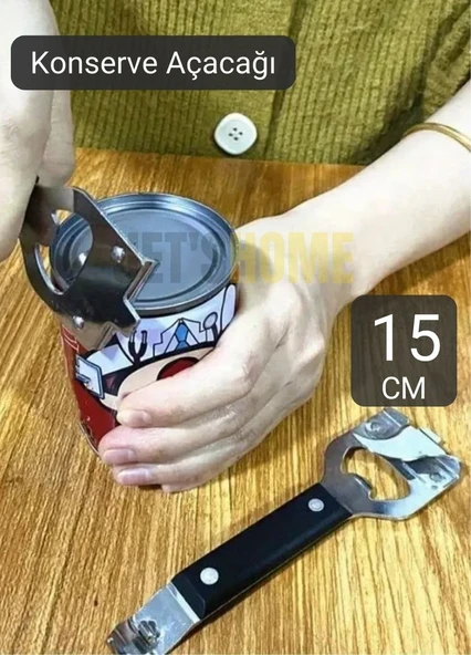 3’lü Ağız Konserve Açacağı Paslanmaz Şişe Açacağı Çelik Açacak 15 cm ürün görseli 1