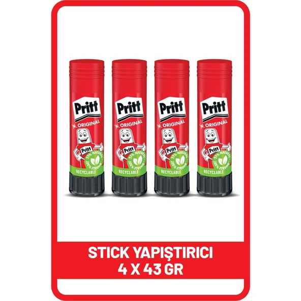 Pritt Yapıştırıcı 43 gr 4 adet ürün görseli 1