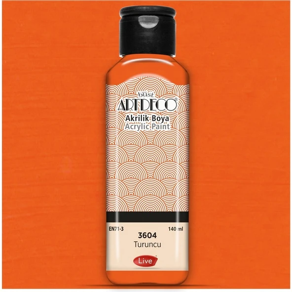 Artdeco Akrilik Boya 140 Ml Turuncu Y-070R-3603 ürün görseli 1