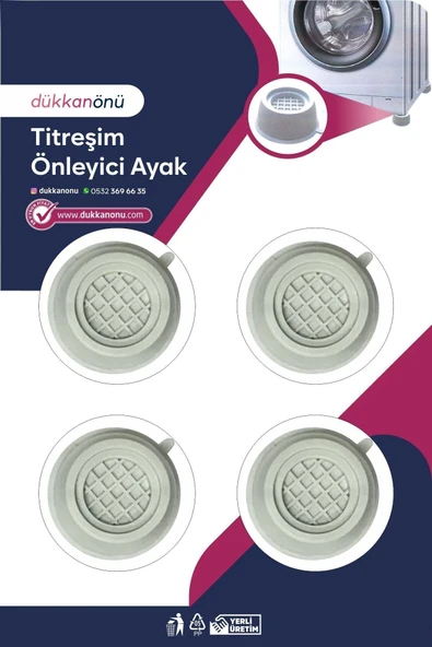 ARMESE Çamaşır Bulaşık Makinası Titreşim Önleyici Ayak 4'lü ürün görseli 1