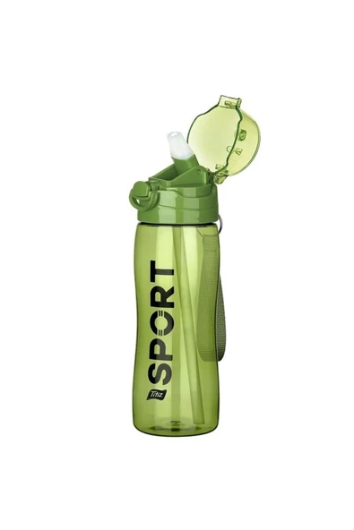 ARMESE Titiz Plastik  Pipetli Rio Su Ve Detoks Su Şişesi Matara  750 Ml-Renkli ürün görseli 1