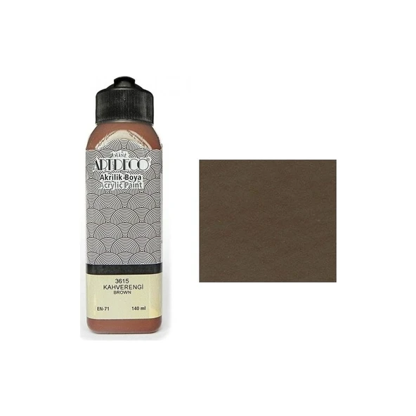 Artdeco Akrilik Boya 140 Ml Kahverengi Y-070R-3615 ürün görseli 1