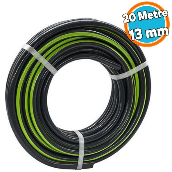 20 Metre Bahçe Çeşme Su Hortumu Sulama Araç Araba Yıkama 13 mm 1/2" Çok Amaçlı Hortum ürün görseli 1