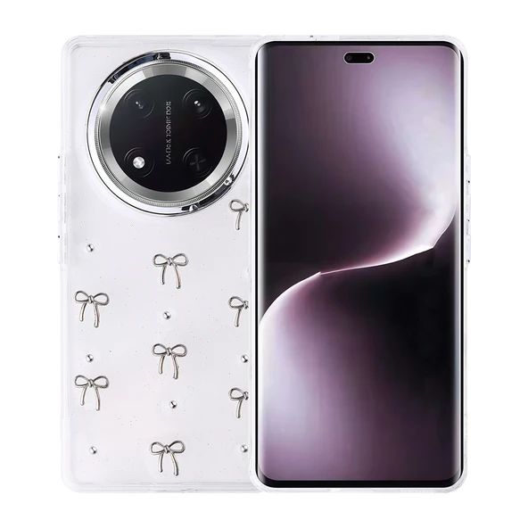 Zipax Honor Magic 7 Lite Kılıf Airbag Tasarımlı Simli Zr-Kutup ürün görseli 1