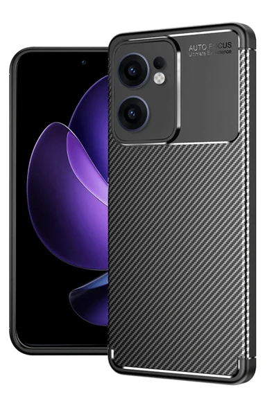 Zipax Oppo Reno 13F Kılıf Carbon Görünümlü Silikon Azn-Focus ürün görseli 1