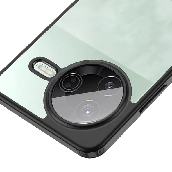 Zipax Xiaomi Poco F7 Pro Kılıf Şeffaf Transparan Zr-Volks ürün görseli 1
