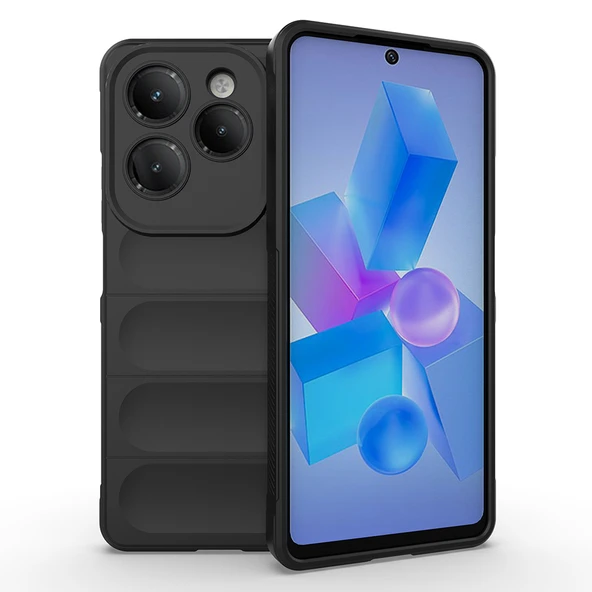 Zipax İnfinix Hot 40 Kılıf Kasisli Silikon ETNİK Azn-Optimum ürün görseli 1