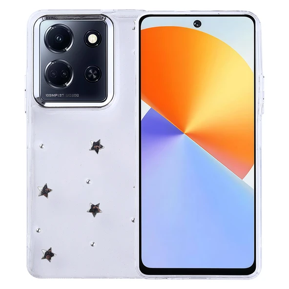Zipax İnfinix Note 30 5G Kılıf Airbag Tasarımlı Simli Zr-Kutup ürün görseli 1