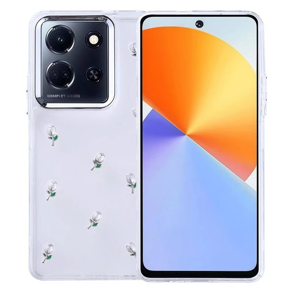 Zipax İnfinix Note 30 5G Kılıf Airbag Tasarımlı Simli Zr-Kutup ürün görseli 1